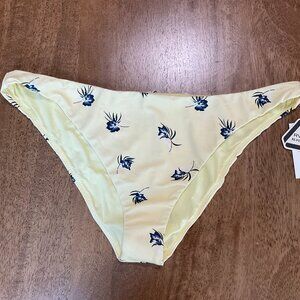 RVCA Womens Bikini Bottoms NWT Size Extra Large XL Easy to Love Yellow